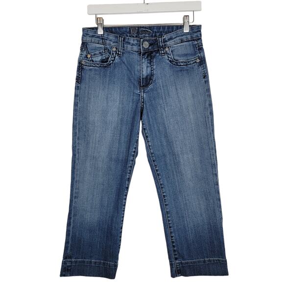 KUT from the Cloth Style KF571MA6 Cut #7163 Cropped Embellished Pockets - Size 6 - Picture 2 of 6